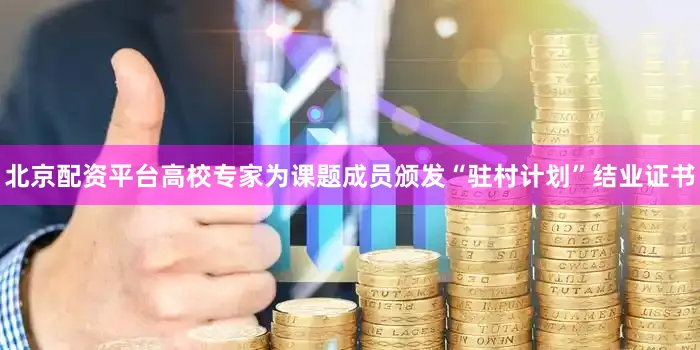 北京配资平台高校专家为课题成员颁发“驻村计划”结业证书